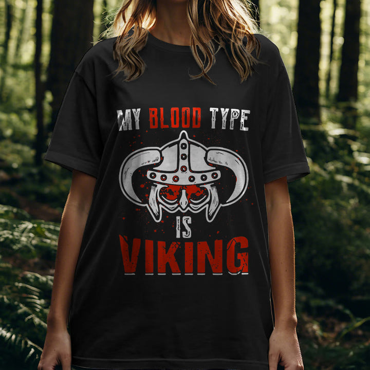 WorldNorse T-Shirt mit Aufschrift „Blooded In Battle Soul“
