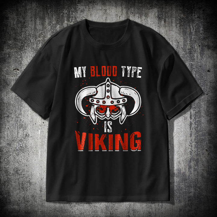 WorldNorse T-Shirt mit Aufschrift „Blooded In Battle Soul“