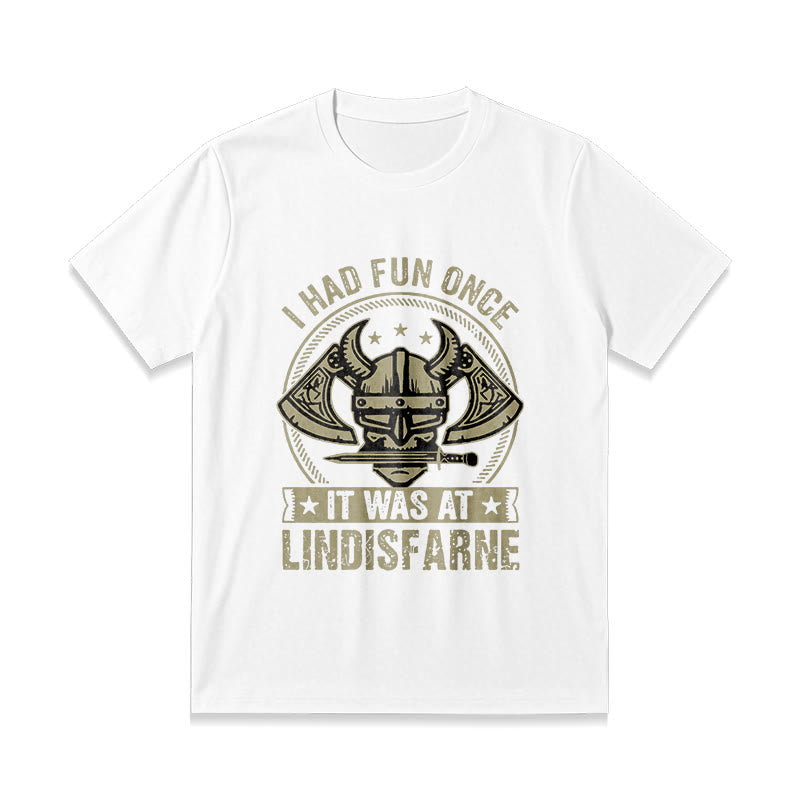 Lustiges T-Shirt mit nordischem Wikinger-Krieger-Motiv