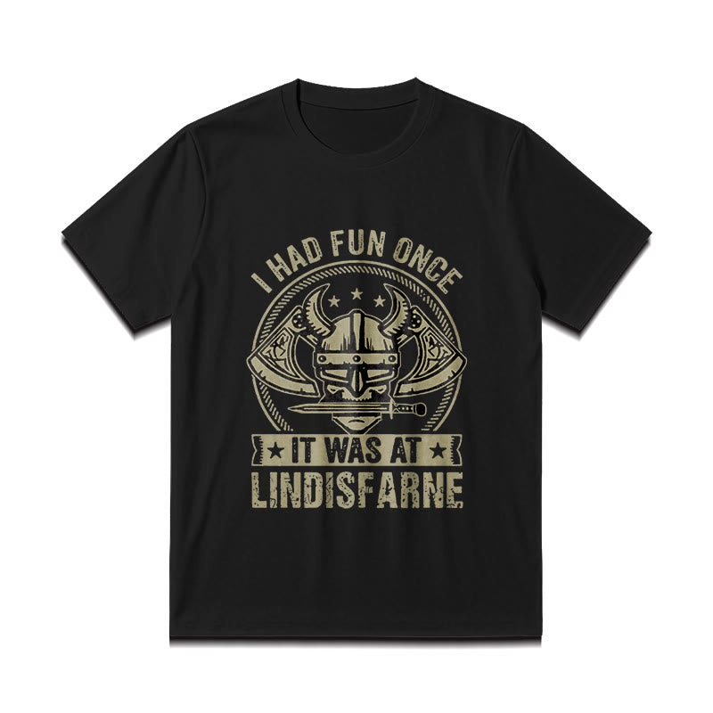 Lustiges T-Shirt mit nordischem Wikinger-Krieger-Motiv