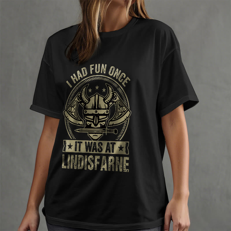 Lustiges T-Shirt mit nordischem Wikinger-Krieger-Motiv