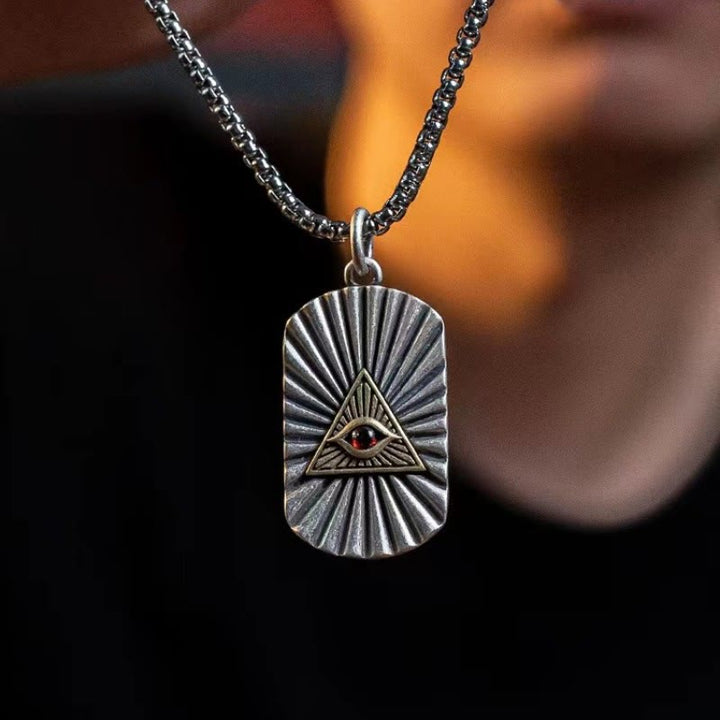 WorldNordischer Gott Auge des Horus All See Halskette