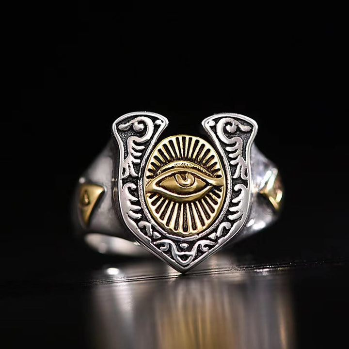 WeltNordischer Horusring mit dem Auge der Vorsehung