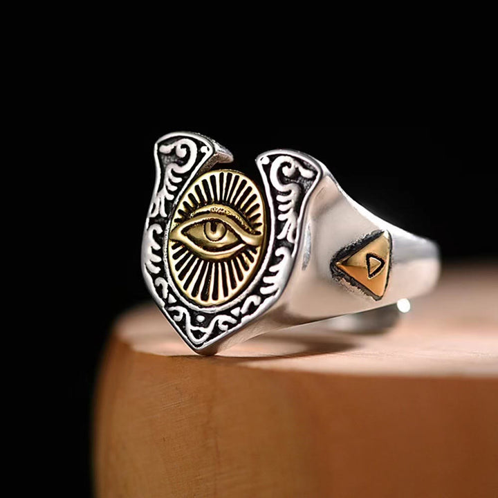 WeltNordischer Horusring mit dem Auge der Vorsehung
