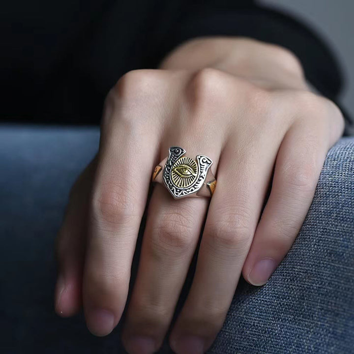 WeltNordischer Horusring mit dem Auge der Vorsehung