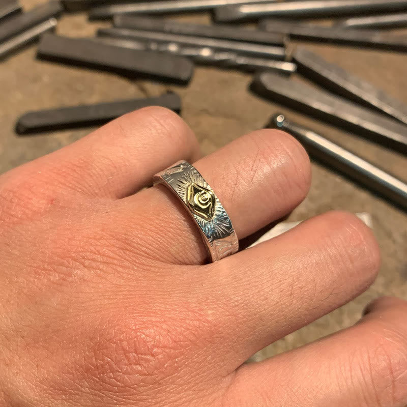 WeltNordischer ägyptischer Horusauge-Ring