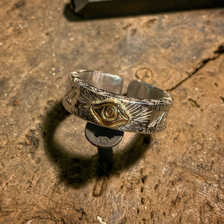 WeltNordischer ägyptischer Horusauge-Ring