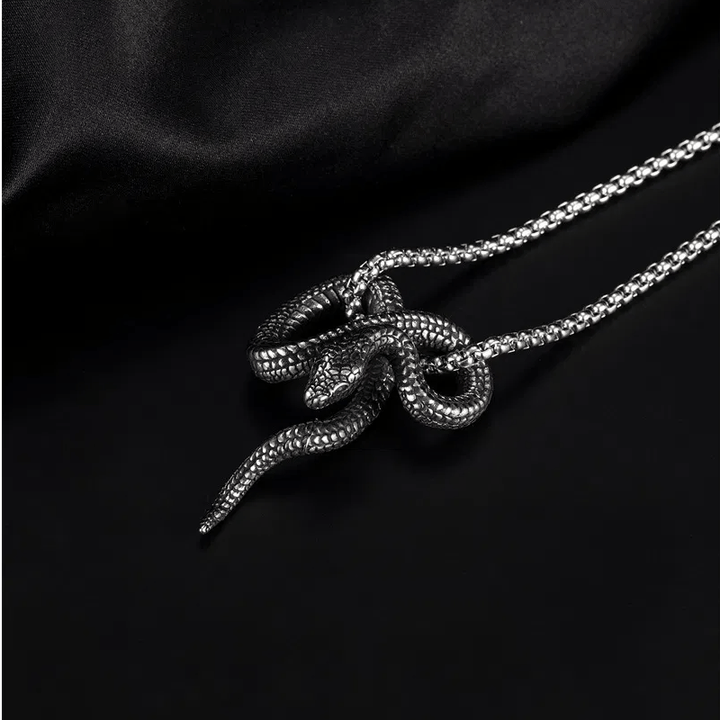 WorldNorse Gothic Python Schlangenförmige Halskette