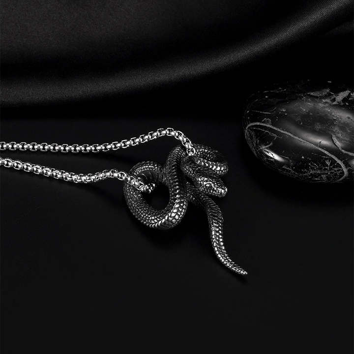 WorldNorse Gothic Python Schlangenförmige Halskette