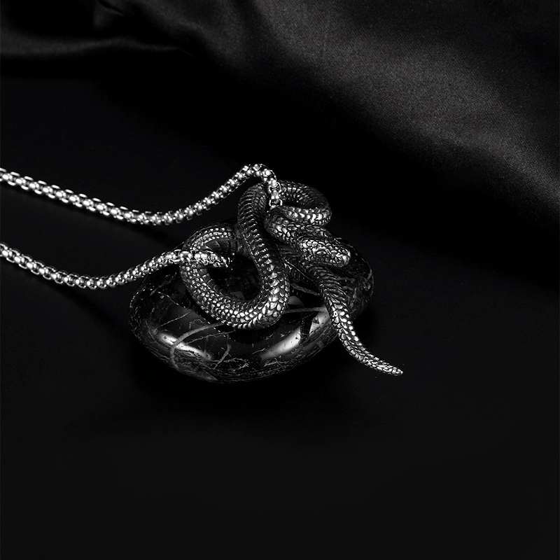 WorldNorse Gothic Python Schlangenförmige Halskette