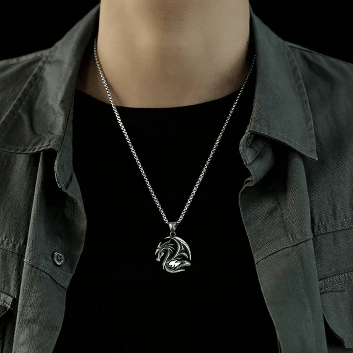 WorldNorse Halskette mit Nordischer Drache