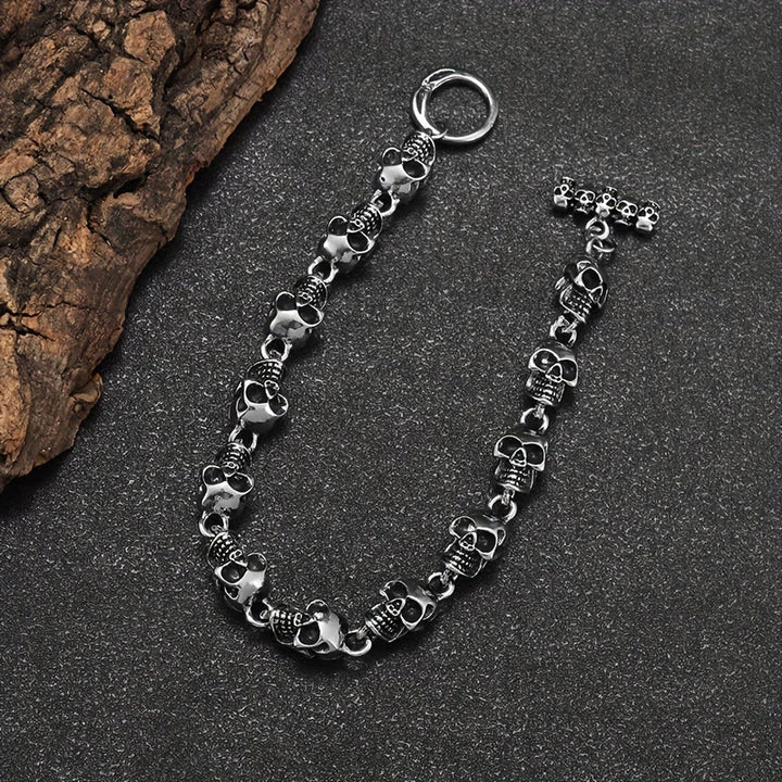 WorldNorse Dämonenschädel-Skelett-Armband