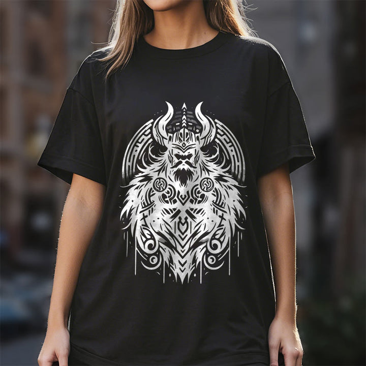 WorldNorse T-Shirt im Wikinger-Stil mit Odin-Krieger