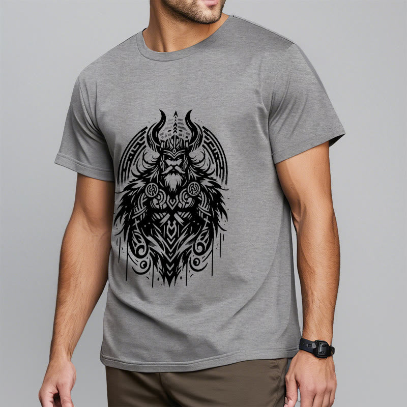 WorldNorse T-Shirt im Wikinger-Stil mit Odin-Krieger