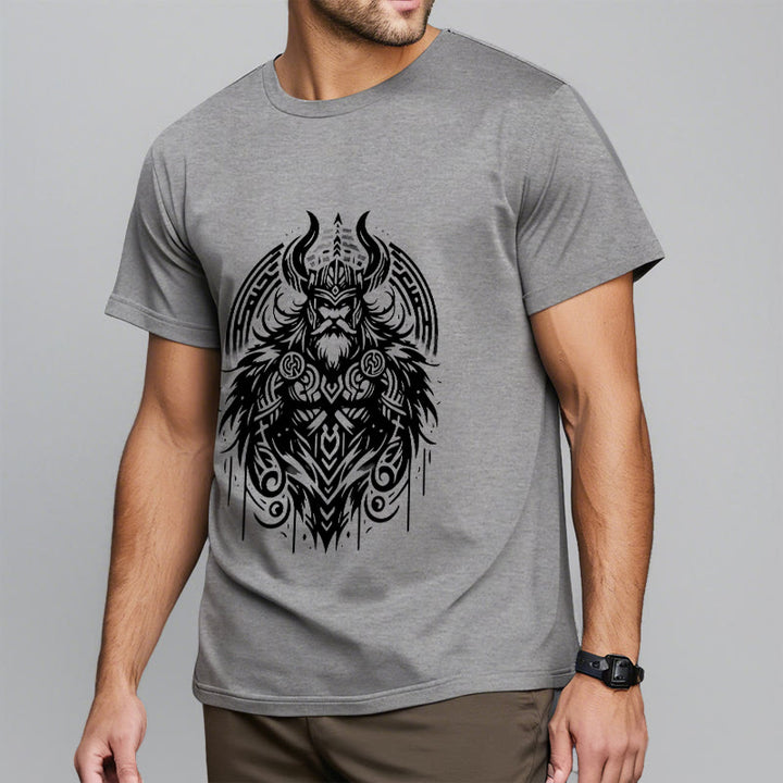 WorldNorse T-Shirt im Wikinger-Stil mit Odin-Krieger