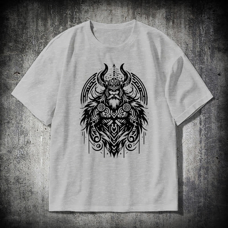 WorldNorse T-Shirt im Wikinger-Stil mit Odin-Krieger