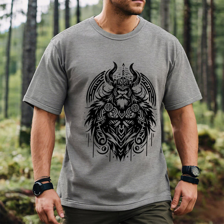 WorldNorse T-Shirt im Wikinger-Stil mit Odin-Krieger