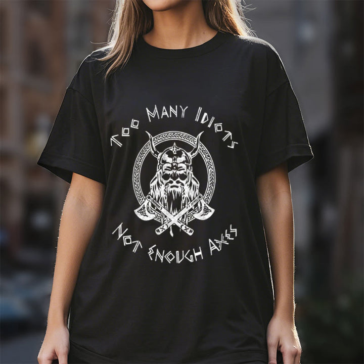 WorldNorse Viking Rune mit Krieger Axt T-shirt