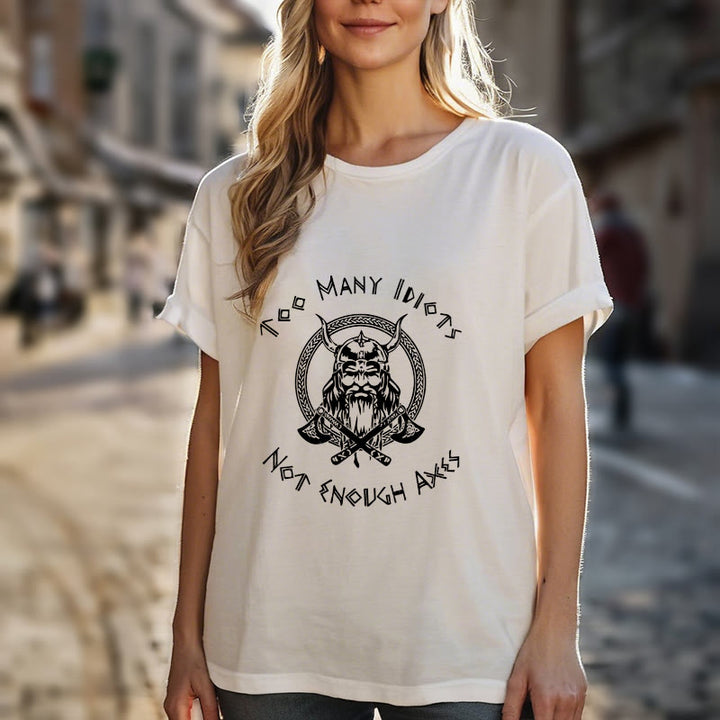 WorldNorse Viking Rune mit Krieger Axt T-shirt