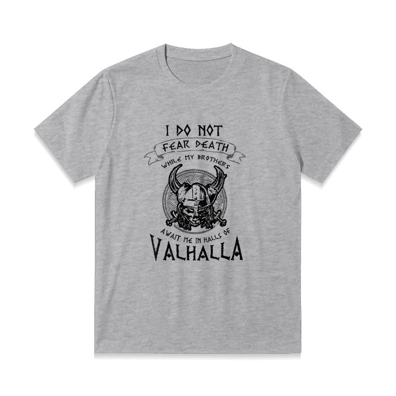 WorldNorse – Valhalla – T-Shirt mit Aufdruck „Fürchte den Tod nicht“