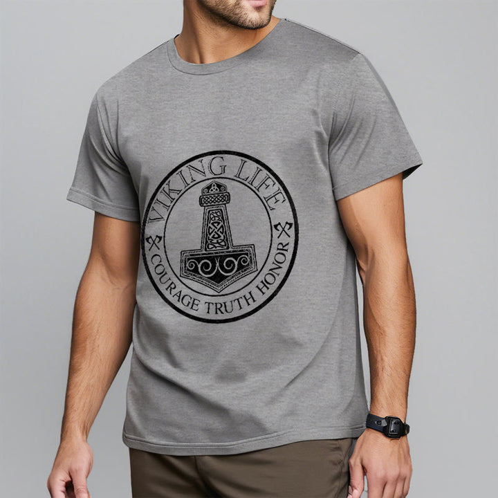 WorldNorse Viking Honor Thors Hammer T-Shirt - image 21