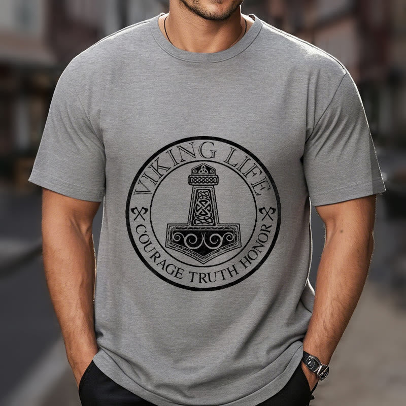 WorldNorse Viking Honor Thors Hammer T-Shirt - image 23