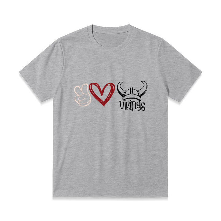 WorldNorse T-Shirt mit nordischem Wikinger-Herz-Design von