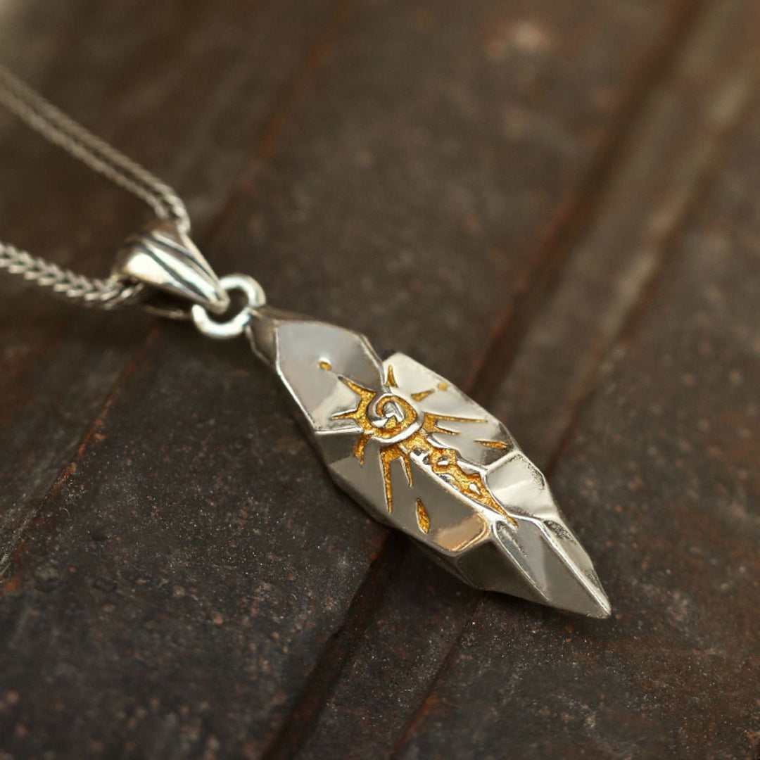 WorldNorse Halskette mit Wunschstein, 925er Sterlingsilber - image 3