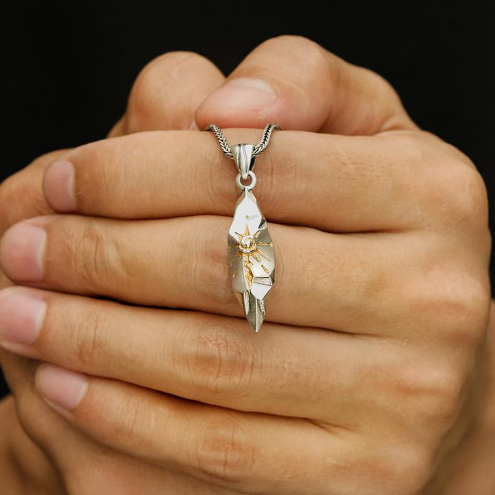 WorldNorse Halskette mit Wunschstein, 925er Sterlingsilber - image 1