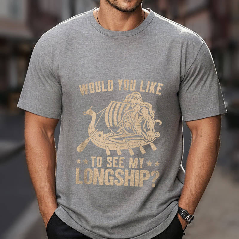 WorldNorse Mein Langschiff Wikinger Leben T-shirt