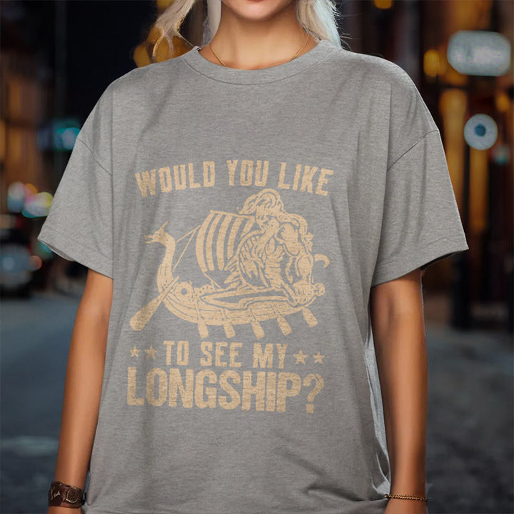 WorldNorse Mein Langschiff Wikinger Leben T-shirt