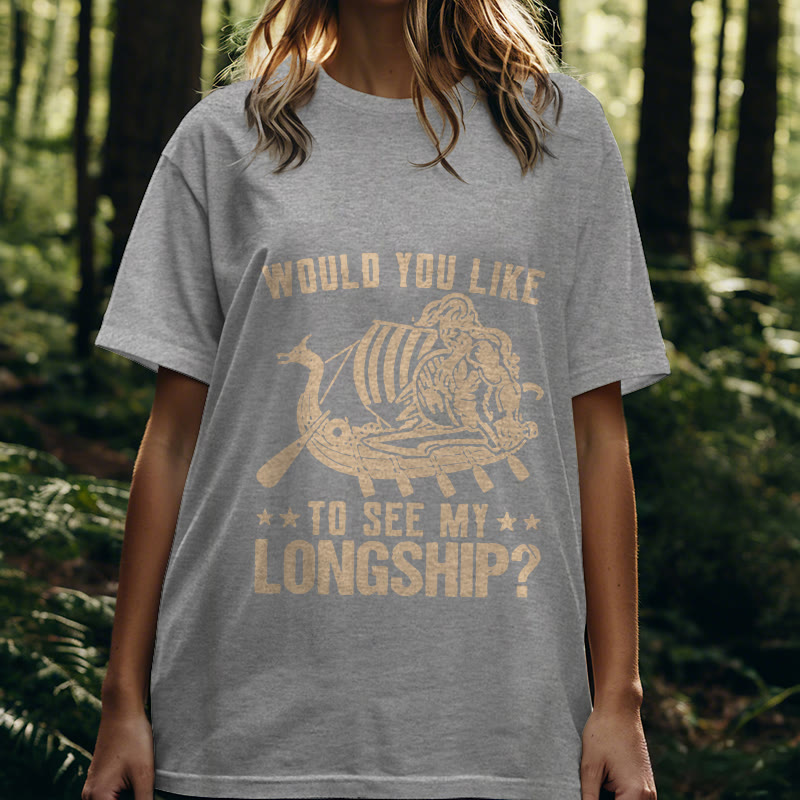 WorldNorse Mein Langschiff Wikinger Leben T-shirt