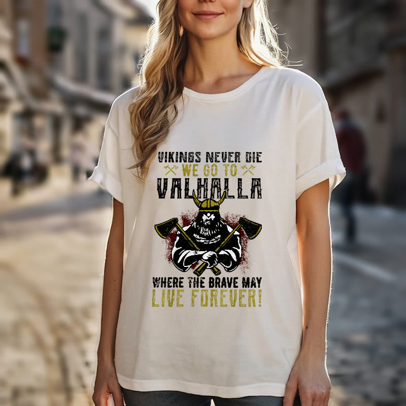 WorldNorse Never Die Valhalla T-Shirt - image 17