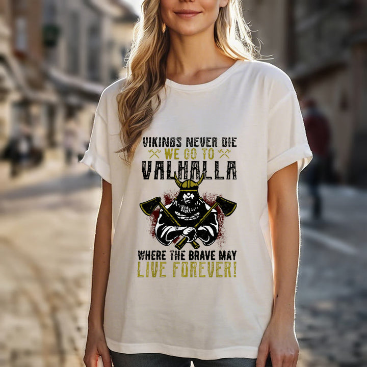 WorldNorse Never Die Valhalla T-Shirt - image 17
