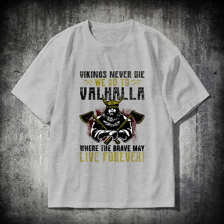 WorldNorse Never Die Valhalla T-Shirt - Grau - 2XL - image 18