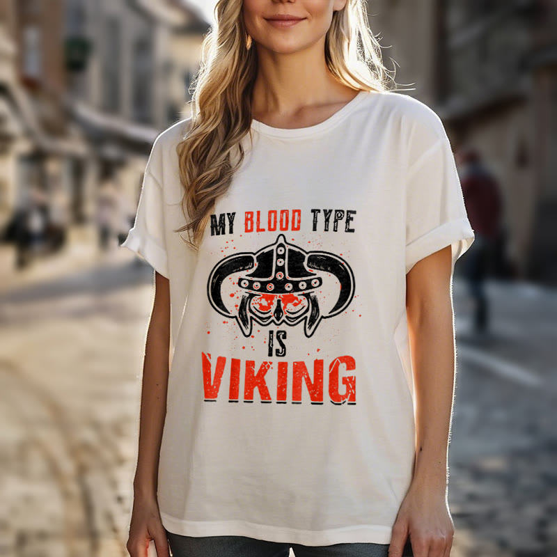 WorldNorse T-Shirt mit Aufschrift „Blooded In Battle Soul“