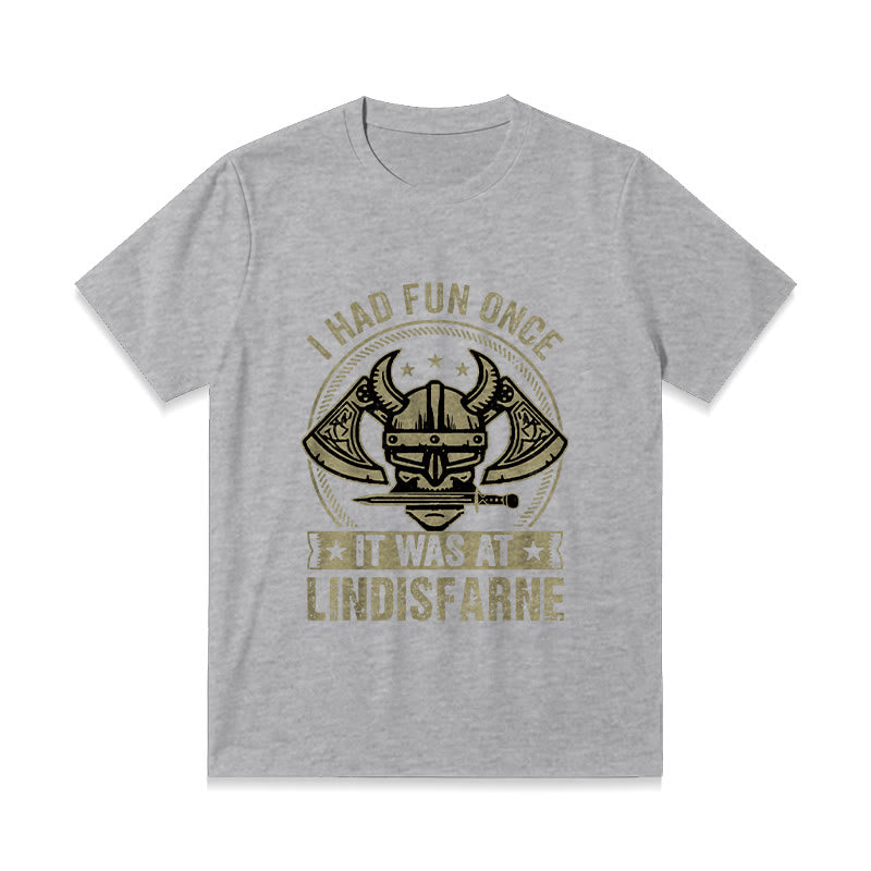 Lustiges T-Shirt mit nordischem Wikinger-Krieger-Motiv