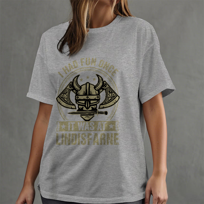 Lustiges T-Shirt mit nordischem Wikinger-Krieger-Motiv