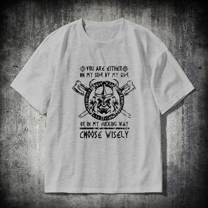 WorldNorse Vikings Rune Odin Symbol Axt T-shirt - Grau - 2XL - image 18