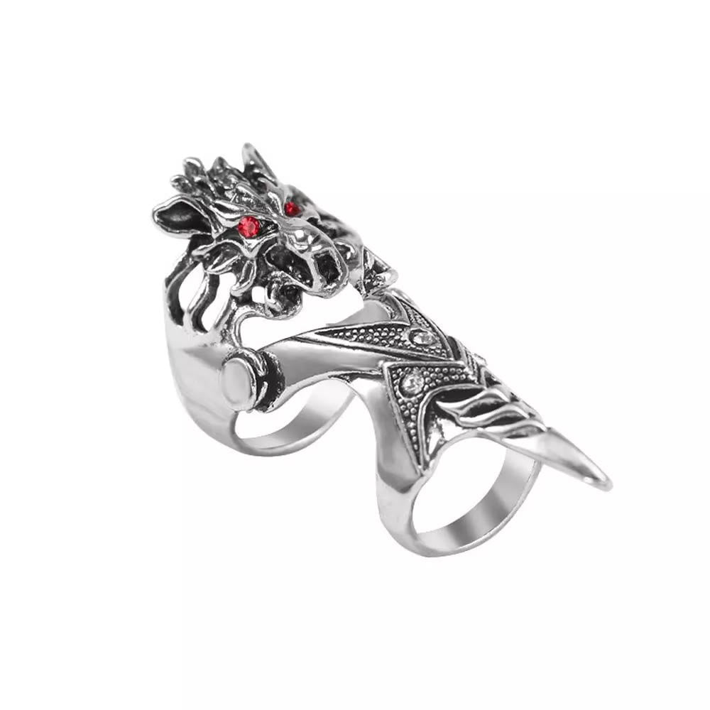 WorldNorse Nordischer Drache -Ring für den ganzen Finger