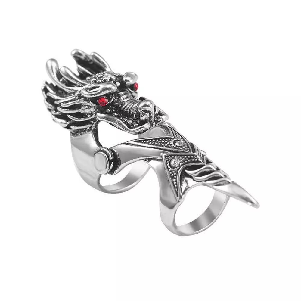 WorldNorse Nordischer Drache -Ring für den ganzen Finger