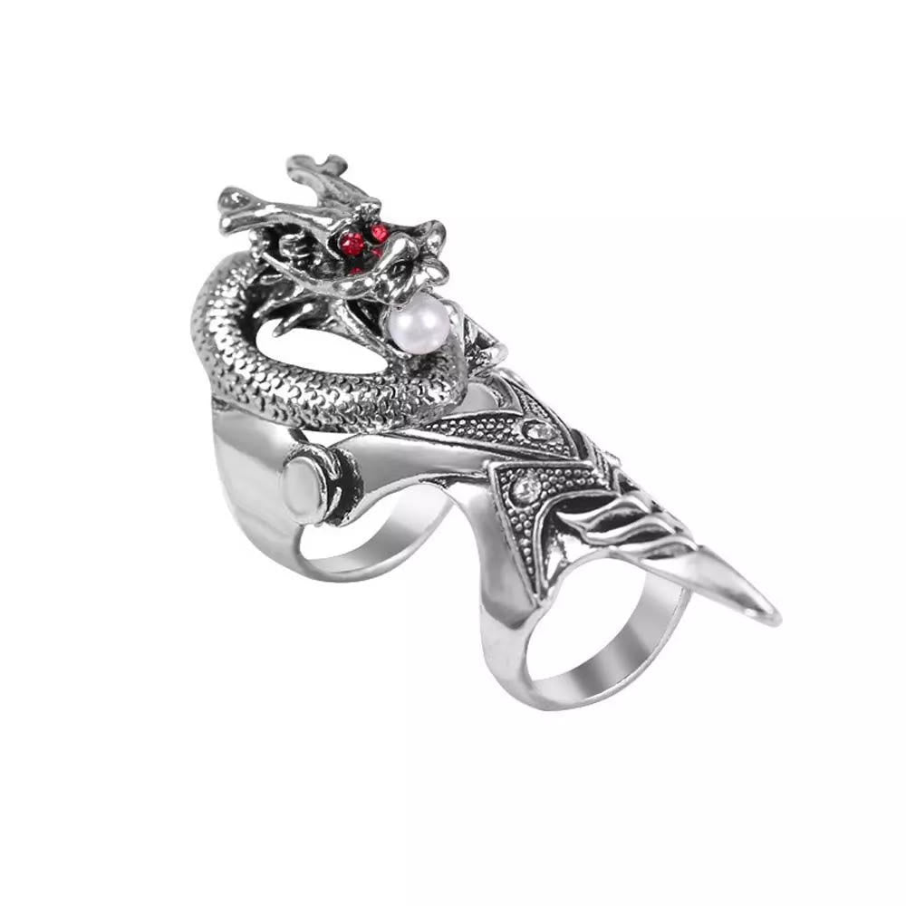 WorldNorse Nordischer Drache -Ring für den ganzen Finger