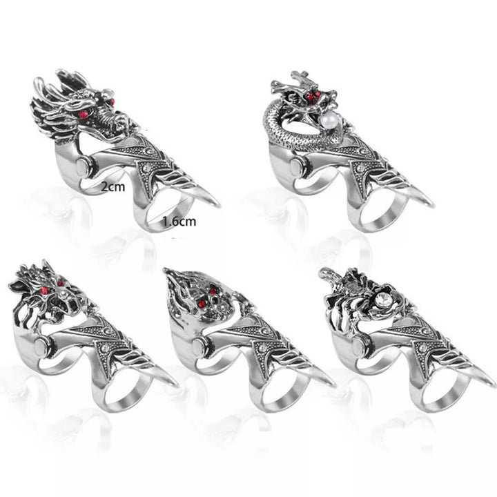 WorldNorse Nordischer Drache -Ring für den ganzen Finger