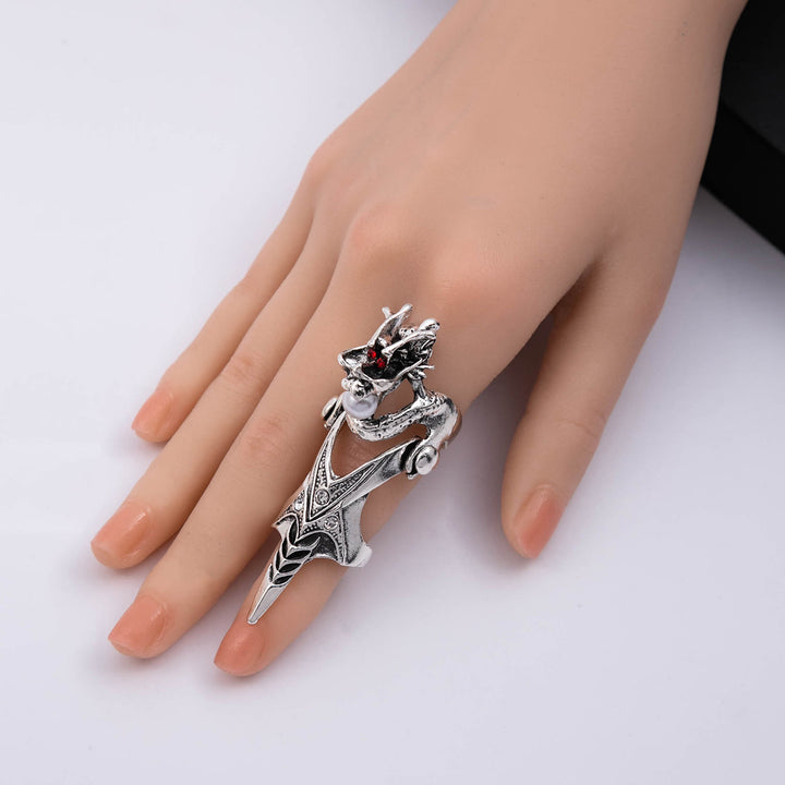 WorldNorse Nordischer Drache -Ring für den ganzen Finger