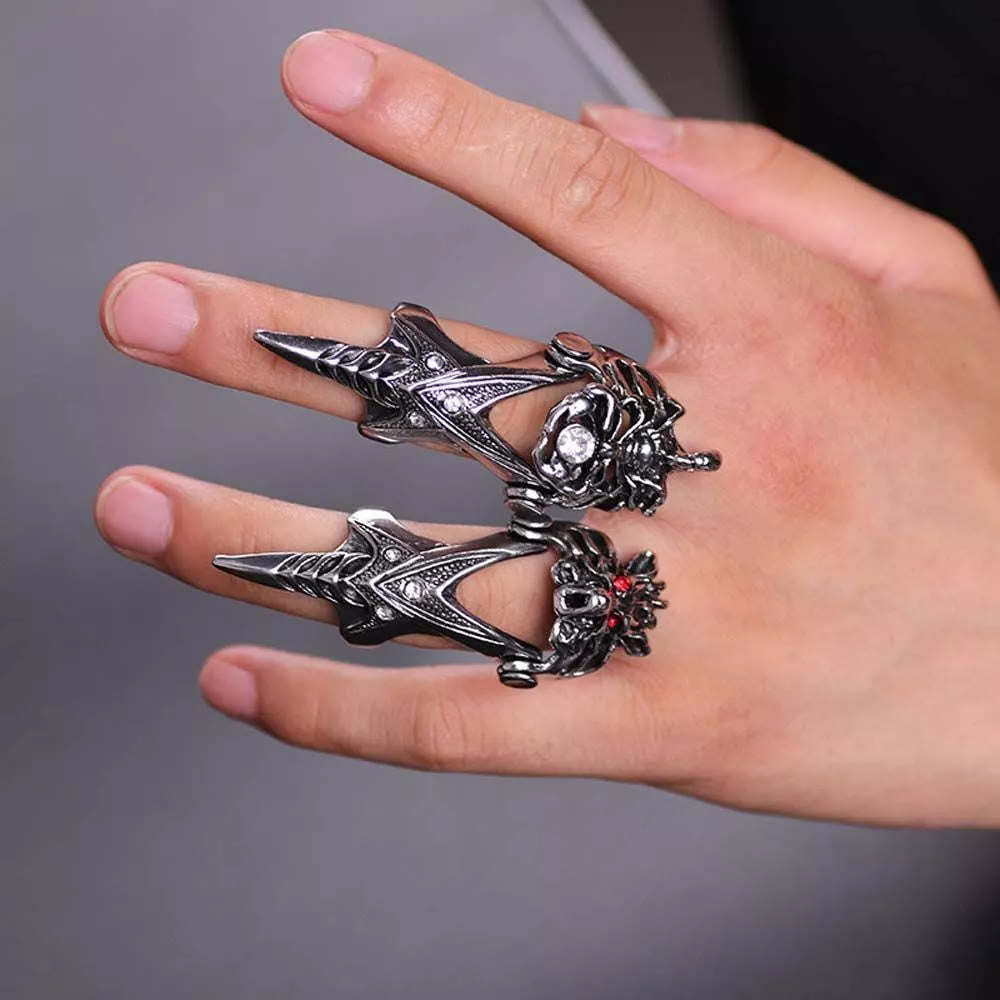 WorldNorse Nordischer Drache -Ring für den ganzen Finger