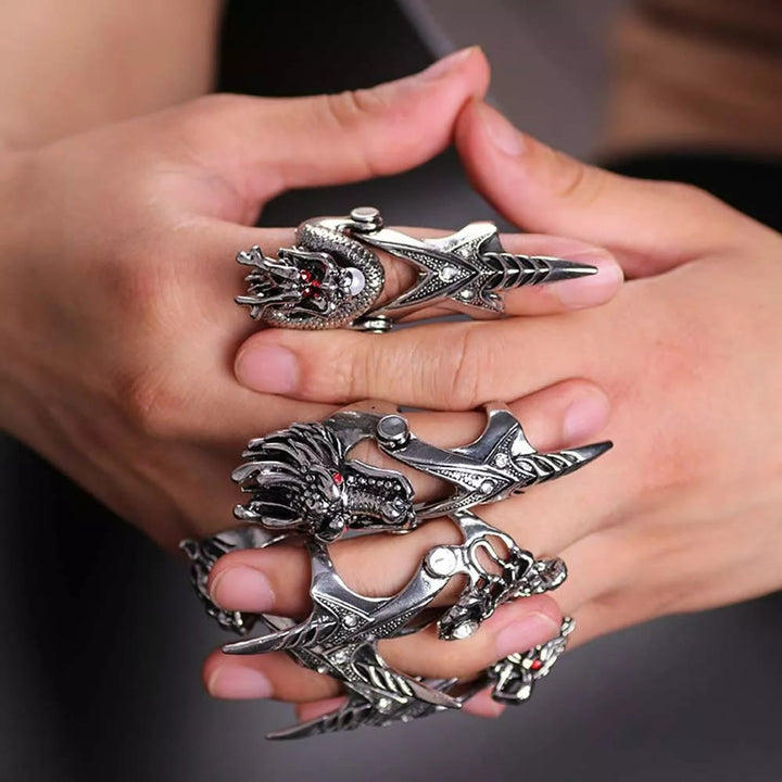 WorldNorse Nordischer Drache -Ring für den ganzen Finger