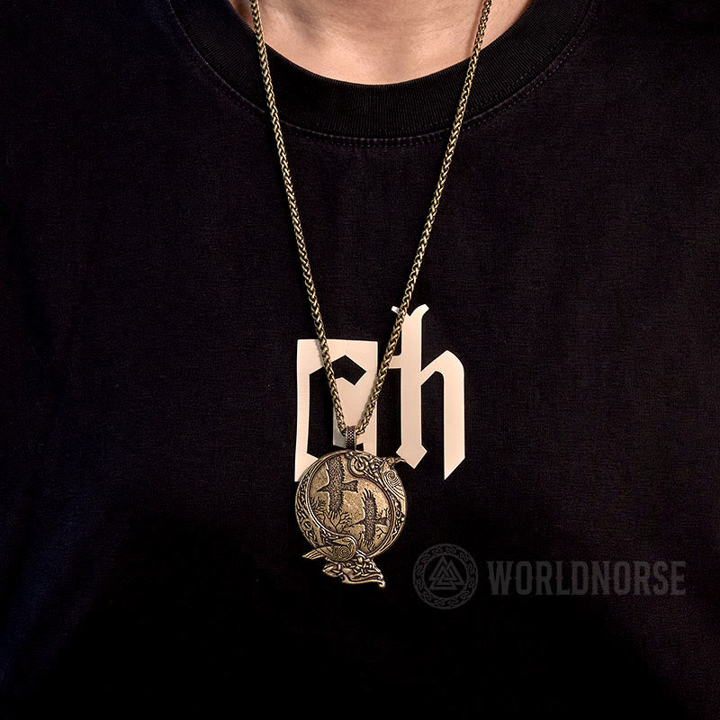 WorldNorse Odin Wikinger- Raven Halskette