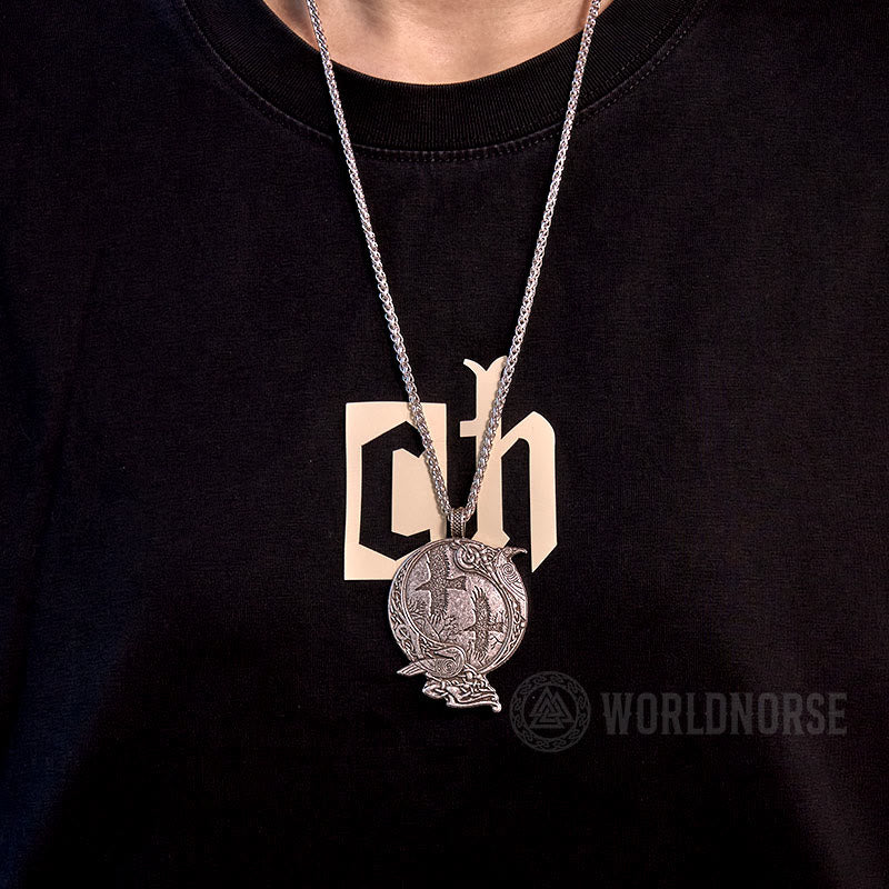 WorldNorse Odin Wikinger- Raven Halskette