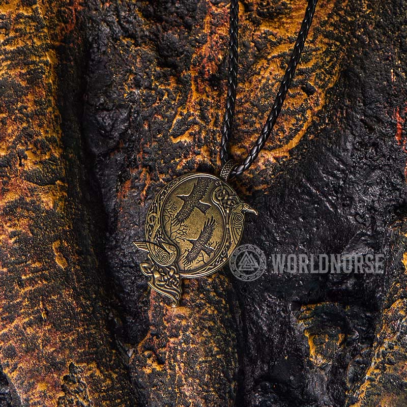WorldNorse Odin Wikinger- Raven Halskette