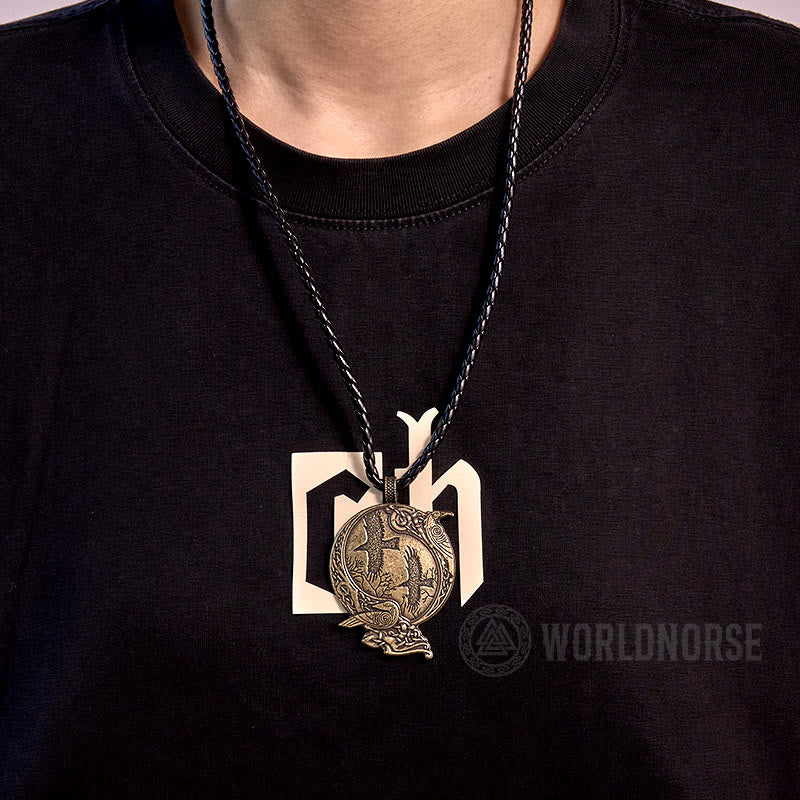 WorldNorse Odin Wikinger- Raven Halskette